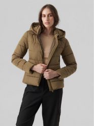 Vero Moda Kurtka zimowa 10289837 Khaki Regular Fit. Brązowe kurtki damskie Vero Moda, na zimę, m, bez wzorów, z syntetyku, bez kaptura. Za 219.99 zł.