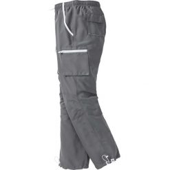 Spodnie wsuwane z mikrofazy, bez zamka w talii bonprix dymny szary. Spodnie materiałowe męskie marki bonprix. Za 37.99 zł.