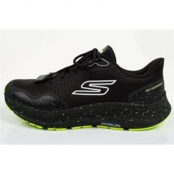 Buty do biegania męskie Skechers Go Run. Czarne buty sportowe męskie Skechers, z materiału, bez zapięcia, do biegania. Za 486.00 zł.