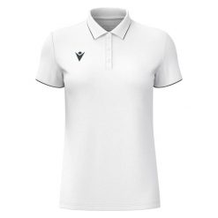 Damska koszulka polo Macron Melody. Białe koszulki sportowe damskie Macron, xs, bez wzorów, bez kołnierzyka, bez ramiączek, do piłki nożnej. Za 141.00 zł.