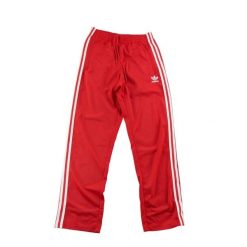 Second life - Spodnie dresowe męskie Adidas Firebird - Jak nowy. Czerwone spodnie sportowe męskie Adidas, l, bez wzorów, z dresówki, do biegania. Za 164.76 zł.