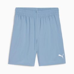 Spodenki męskie Puma TRAIN FAV BLASTER 7'' niebieskie r S. Niebieskie krótkie spodenki sportowe męskie Puma, l, bez wzorów, na fitness i siłownię. Za 92.08 zł.