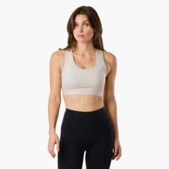 Biustonosz sportowy Trening Damska Swedemount Move Medium szybkoschnący. Szare obuwie sportowe damskie SWEDEMOUNT, bez wzorów, z tkaniny, na fitness i siłownię. W wyprzedaży za 125.00 zł.