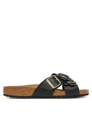 Birkenstock Klapki Siena 1026734 Czarny. Czarne klapki damskie Birkenstock, bez wzorów, ze skóry, bez obcasa. Za 589.99 zł.