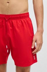 Szorty kąpielowe BOSS Iconic ROSSO (50491594-610). Czerwone krótkie spodenki sportowe męskie Boss, xl, bez wzorów, trekkingowe. Za 199.00 zł.