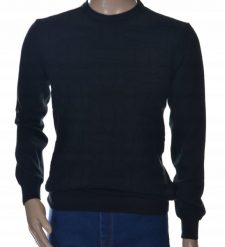 Sweter męski z bawełny elegancki bawełniany czarny 100% bawełna 2XL XXL. Czarne bluzy męskie Selantino, m, bez wzorów, z bawełny, bez kaptura. Za 99.00 zł.