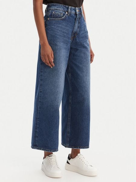 HUGO Jeansy Geredith 50553175 Niebieski Wide Leg. Niebieskie jeansy damskie Hugo. Za 411.99 zł.