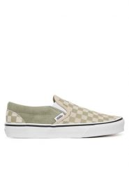 Vans Tenisówki Classic Slip-On VN000D6YFSG1 Zielony. Zielone trampki i tenisówki damskie Vans, bez wzorów, ze skóry, bez zapięcia. Za 339.99 zł.
