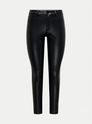 JDY Spodnie z imitacji skóry Soey 15328299 Czarny Skinny Fit. Czarne spodnie materiałowe damskie JDY, xs, bez wzorów, ze skóry. Za 99.99 zł.