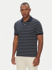 Tommy Hilfiger Polo MW0MW39994 Granatowy Regular Fit. Niebieskie koszulki polo męskie Tommy Hilfiger, m, bez wzorów, z bawełny, bez ramiączek. Za 249.99 zł.