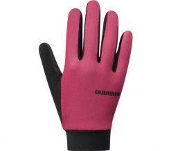 Damskie rękawiczki rowerowe EXPLORER FF, różowe. Czerwone rękawiczki damskie Shimano, na jesień, bez wzorów, z elastanu. Za 259.90 zł.