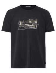 Koszulka Vaude Gleann T-Shirt II. Czarne t-shirty męskie Vaude, s, bez wzorów, z elastanu, bez kołnierzyka. Za 159.49 zł.