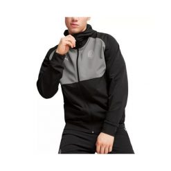 Kurtka z dresu Milan AC 2024/25. Czarne kurtki męskie Puma, bez wzorów, z dresówki, do piłki nożnej. W wyprzedaży za 297.80 zł.