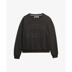 Bluza damska Superdry Athletic Tonal Applique Crew. Brązowe bluzy damskie Superdry., bez wzorów, bez kaptura. Za 288.40 zł.