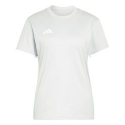 Koszulka damska adidas Entrada Tee. Białe koszulki sportowe damskie Adidas, bez wzorów, z bawełny, klasyczne, bez kołnierzyka. Za 78.99 zł.