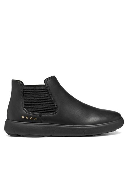 Geox Sztyblety D Nebula 2.0 C D663TC 85 C9999 Czarny. Czarne botki damskie Geox, bez obcasa, na płaskiej podeszwie, bez zapięcia. Za 679.99 zł.