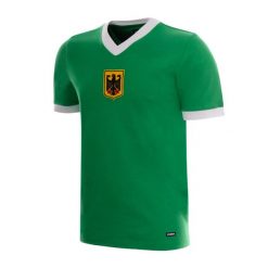 Niemcy Wyjazdowa 1970's - Retro koszulka piłkarska - Zielona – COPA Football. Zielone koszulki sportowe męskie COPA FOOTBALL, s, bez wzorów, bez kołnierzyka, bez ramiączek, do piłki nożnej. Za 255.78 zł.