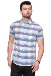 KOSZULA MĘSKA KRÓTKI RĘKAW WRANGLER SS 1PKT SHIRT BEACH GLASS W5860NQWD 112129522. Koszule męskie Wrangler, m, bez wzorów, z materiału, bez kołnierzyka, bez ramiączek. W wyprzedaży za 59.99 zł.