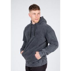 Crowley Męskie Oversize bluza z kapturem - Washed Szary. Szare bluzy męskie GORILLA WEAR, m, bez wzorów, z bawełny, z kapturem, na fitness i siłownię. Za 265.00 zł.