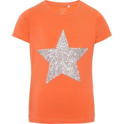 Koszulka "Astar" w kolorze pomarańczowym. T-shirty i topy dla dziewczynek marki name it girls. W wyprzedaży za 37.95 zł.