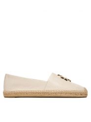 Tory Burch Espadryle Eleanor 161758 Kremowy. Białe espadryle damskie Tory Burch, bez wzorów, ze skóry, bez obcasa, bez zapięcia. Za 1,439.00 zł.