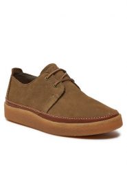 Clarks Półbuty Clarkwood Low 26176868 Brązowy. Brązowe półbuty na co dzień męskie Clarks, ze skóry, bez zapięcia. Za 349.99 zł.