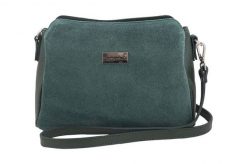 Listonoszka skórzana BARBERINI'S c. zielona 931-42. Zielone torebki shopper damskie Barberinis, bez wzorów, ze skóry, duże, zamszowe, bez dodatków. Za 253.99 zł.