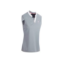 Koszulka b/rękawów Mesh szara. Szare koszulki sportowe damskie FOUGANZA, z meshu. Za 59.99 zł.
