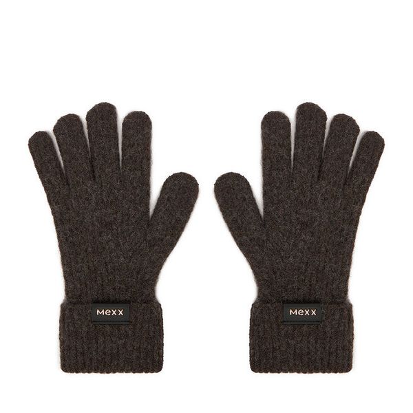 Rękawiczki MEXX. Brązowe rękawiczki damskie Mexx, bez wzorów, z dzianiny. Za 49.99 zł.