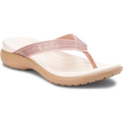Japonki CROCS - Capri V Sequin W 204311 Rose Gold. Klapki damskie marki Crocs. W wyprzedaży za 159.00 zł.