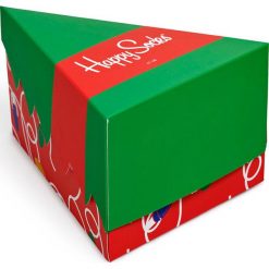 Happy Socks - Skarpetki Holiday Gift Box (3-pak). Zielone skarpety damskie Happy Socks, z bawełny. Za 99.90 zł.