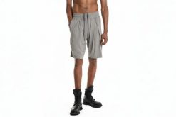 La Haine Inside Us Szorty | 3M M1240 | Mężczyzna | Szary, Zielony. Szare szorty męskie La Haine Inside Us, m, bez wzorów, z bawełny, eleganckie. W wyprzedaży za 459.00 zł.