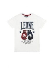 Koszulka Leone 1947 Street Style Kurzarm dla Kinder. Białe t-shirty dla chłopców LEONE 1947 APPAREL, bez wzorów, z bawełny, bez ramiączek. Za 109.46 zł.