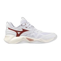 Damskie buty halowe Mizuno Wave Momentum Pro. Białe obuwie sportowe damskie Mizuno, bez wzorów, z materiału, do siatkówki, mizuno wave. Za 319.99 zł.