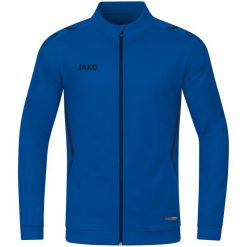 Kurtka damska Jako polyester Challenge. Niebieskie kurtki damskie Jako, z aplikacjami, z dzianiny, bez kaptura. Za 163.25 zł.