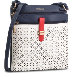 Torebka MONNARI - BAG5070-013 Navy With White With Red. Listonoszki damskie marki Monnari. W wyprzedaży za 129.00 zł.