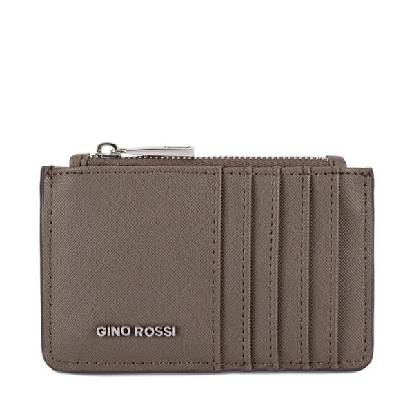 Etui na karty kredytowe GINO ROSSI. Brązowe portfele damskie Gino Rossi, bez wzorów. Za 49.99 zł.
