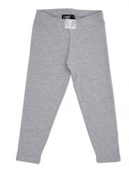 Legginsy na czas wolny na co dzień. Szare legginsy dla dziewczynek LEONE 1947 APPAREL, bez wzorów, z dżerseju. Za 63.11 zł.