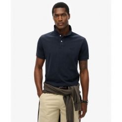 Polo Superdry Vint Destroy. Niebieskie koszulki polo męskie Superdry., m, bez wzorów, klasyczne, bez ramiączek. Za 213.80 zł.