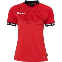 Damski jersey Kempa Wave 26. Czerwone koszulki sportowe damskie Kempa, bez wzorów, z jersey, sportowe, bez kołnierzyka. Za 148.00 zł.