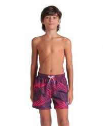 Spodenki plażowe Arena Beach Boxer Ao junior. Czerwone kąpielówki dla chłopców Arena, na lato, bez wzorów, z materiału, eleganckie. Za 119.99 zł.