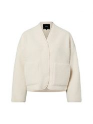 Someday Damska kurtka z pluszowym futerkiem - detal Uteddy Kobiety Sztuczne włókno biały jednolity, 36. Białe kurtki damskie someday., bez wzorów, z materiału, bez kaptura. Za 429.95 zł.