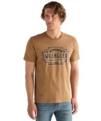 MESKA KOSZULKA WRANGLER AMERICANA TEE ERMINE 112378475. T-shirty męskie Wrangler, xxl, bez wzorów, bez kołnierzyka. Za 69.99 zł.