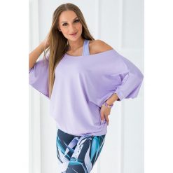 Bluzka do tańca damska Freedom. Niebieskie bluzki damskie 2SkIN, uniwersalny, bez wzorów, z elastanu, bez kołnierzyka, bez ramiączek. Za 129.00 zł.