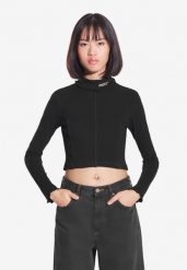 Koszulka sportowa damska Prosto Turtleneck Ribbed z długim rękawem. Czarne koszulki sportowe damskie Prosto., m, z aplikacjami, z bawełny, bez kołnierzyka, bez ramiączek, na golfa. Za 118.99 zł.