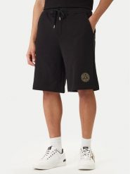 Versace Jeans Couture Szorty sportowe 80GADT03 CF01T Czarny Regular Fit. Czarne krótkie spodenki sportowe męskie Versace Jeans Couture, m, bez wzorów, z bawełny. Za 507.99 zł.