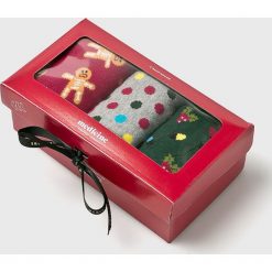 Medicine - Skarpetki XMASS 3-Pack. Szare skarpety damskie MEDICINE, z bawełny. Za 49.90 zł.