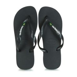 Klapki Havaianas Brasil logo. Czarne klapki męskie Havaianas, z gumy. Za 175.50 zł.