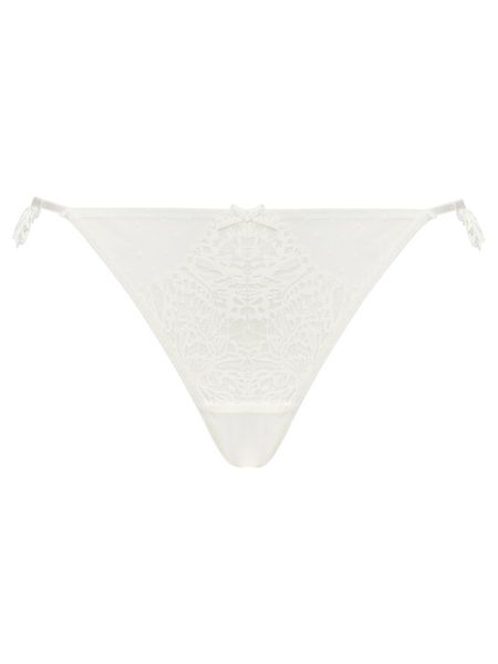 Hunkemöller Stringi 302385 Écru. Stringi damskie Hunkemöller, s, bez wzorów, z syntetyku. Za 39.99 zł.