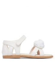 Mayoral Sandały 41739.35 Biały. Białe sandały dziewczęce Mayoral, ze skóry, bez zapięcia. Za 189.99 zł.